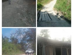 Kampung Mantan Bupati dan Sekda Kabupaten Kupang Jalan Rusak Parah